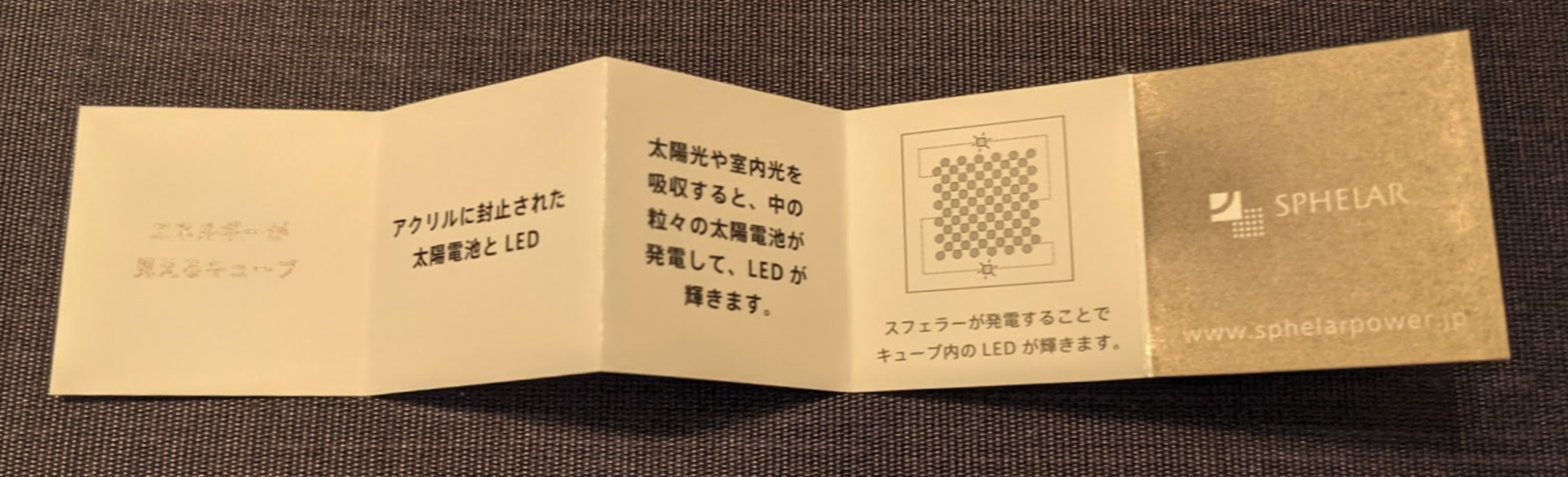 SPHELAR CUBE(スフェラーキューブ)説明書