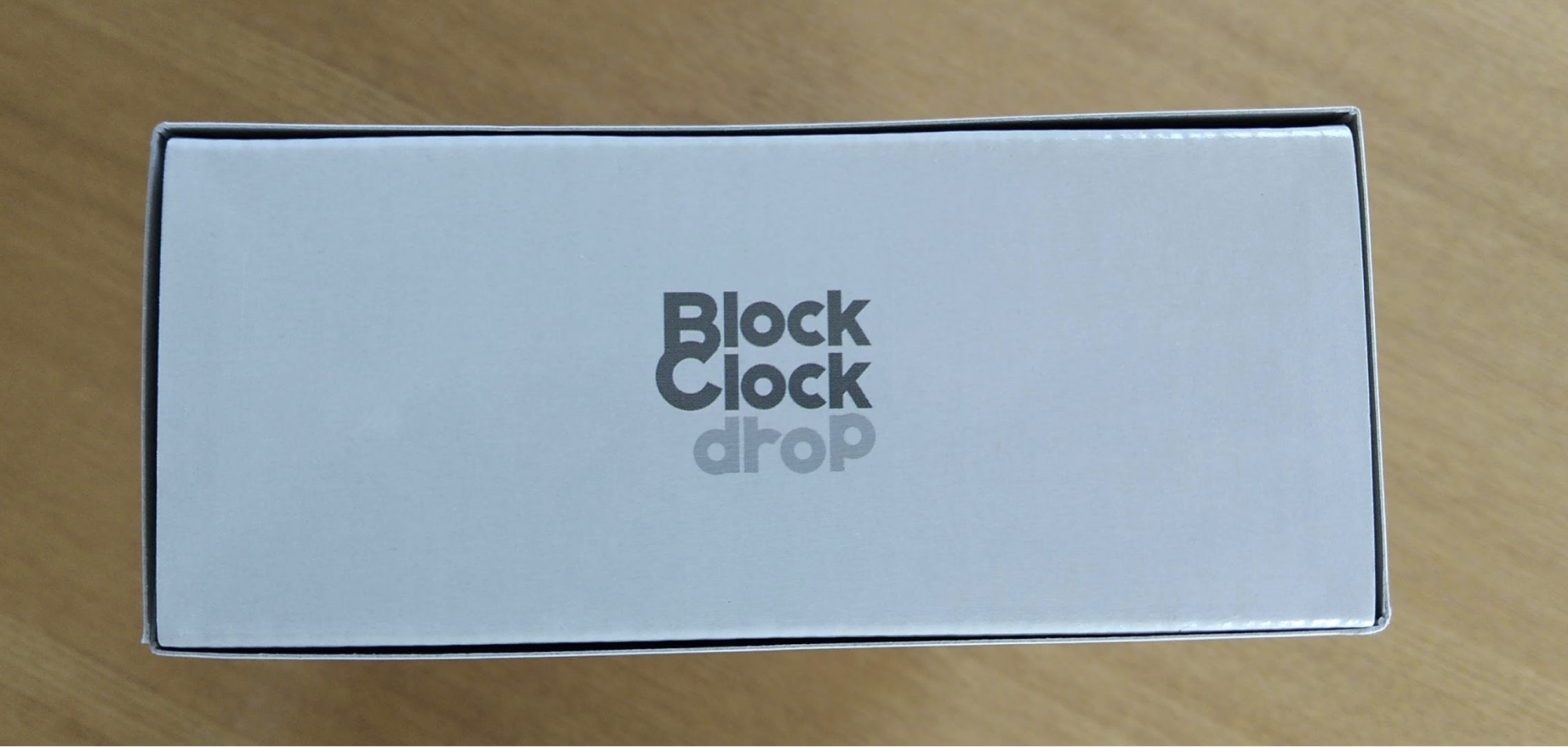 Block Clock(ブロッククロック) drop(ドロップ)パッケージ上部
